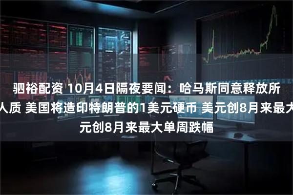驷裕配资 10月4日隔夜要闻：哈马斯同意释放所有以色列人质 美国将造印特朗普的1美元硬币 美元创8月来最大单周跌幅